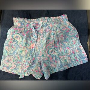 BNWT Lily Pulitzer size XL paperboy waist shorts